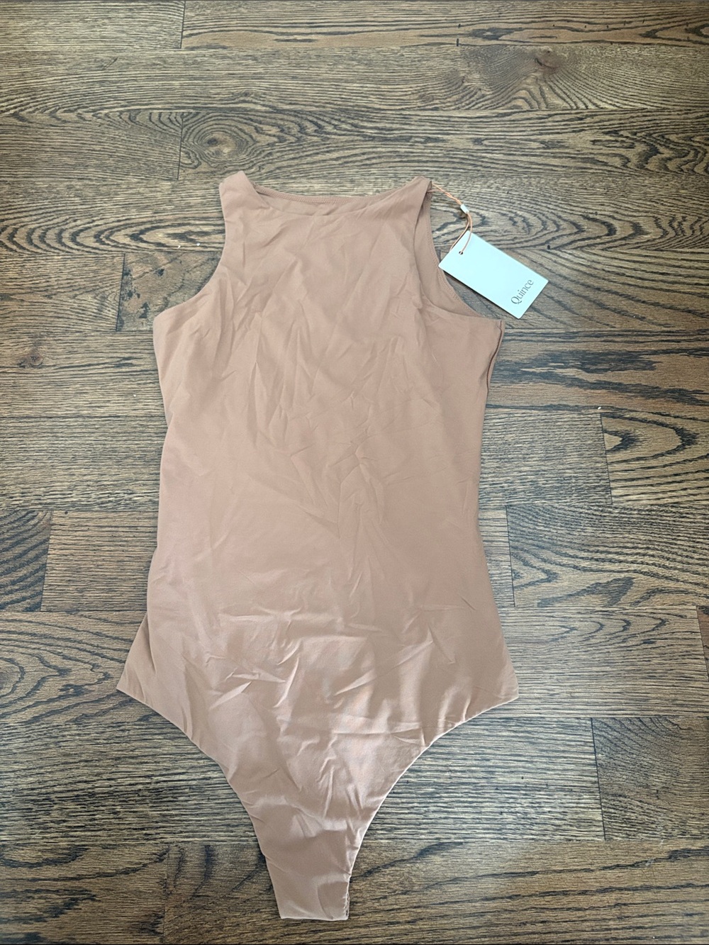 Quince Nude Tank Bodysuit - Light Brown